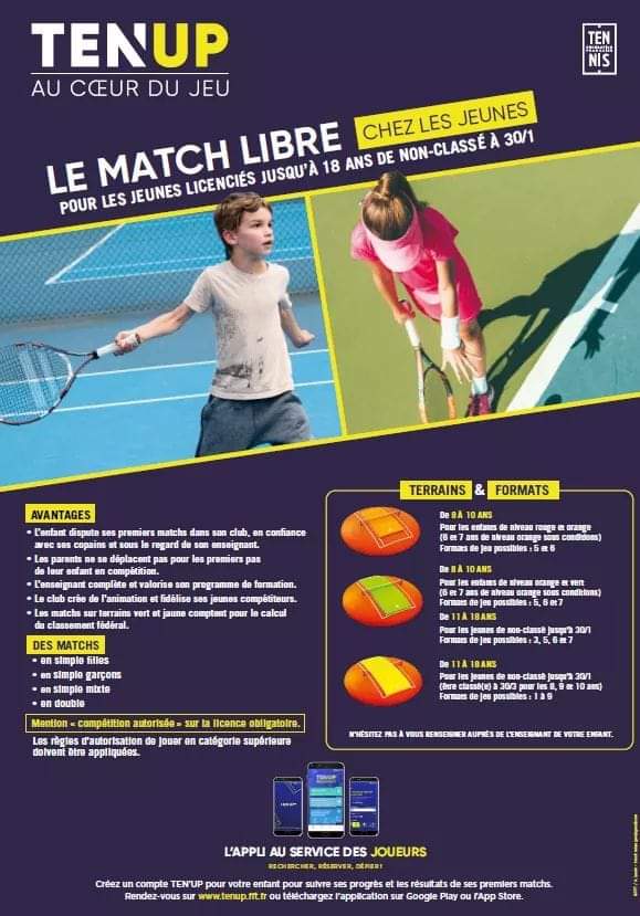 Rapprochez vous des enseignants qui  vont vous expliquer le fonctionnement des matches libres🎾👍
#jeu#plaisir#tennis
