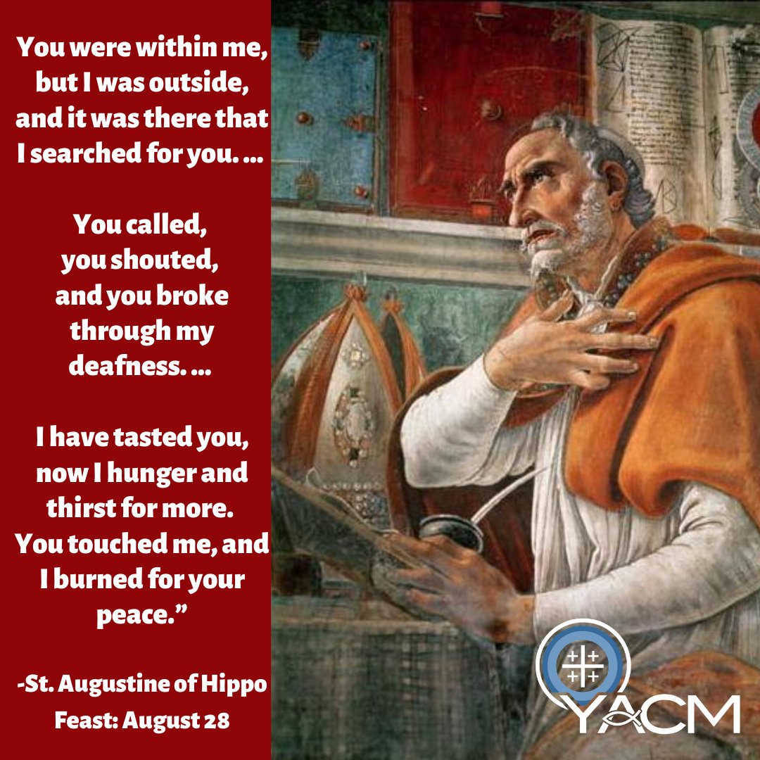 archgh_yacm's tweet photo. St. Augustine, Pray for Us! #archghyacm https://t.co/GFw4KLd5H8
