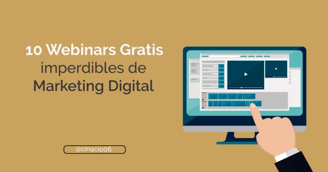 🎯 10 Webinars gratuitos en español que no te puedes perder de #MarketingDigital bit.ly/2HtRtUA #Webinars