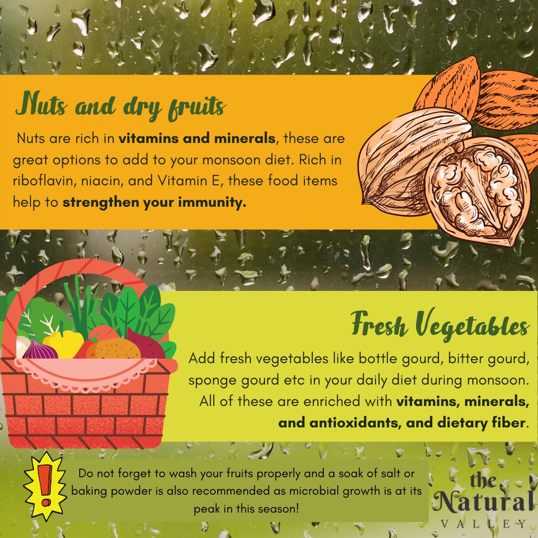 tnvessentials's tweet photo. during the #monsoons, #wbc weaken due to frequent #temperaturefluctuations, thus #compromising our #immunity.
#organicfood #organicproducts  #sustainablelifestyle #crueltyfree #cleanproducts  #chemicalfree #zerowastelife  #healthjourney  #ayurvedalifestyle #ayurvedatip #ecoliving https://t.co/O1UwzvdD0z
