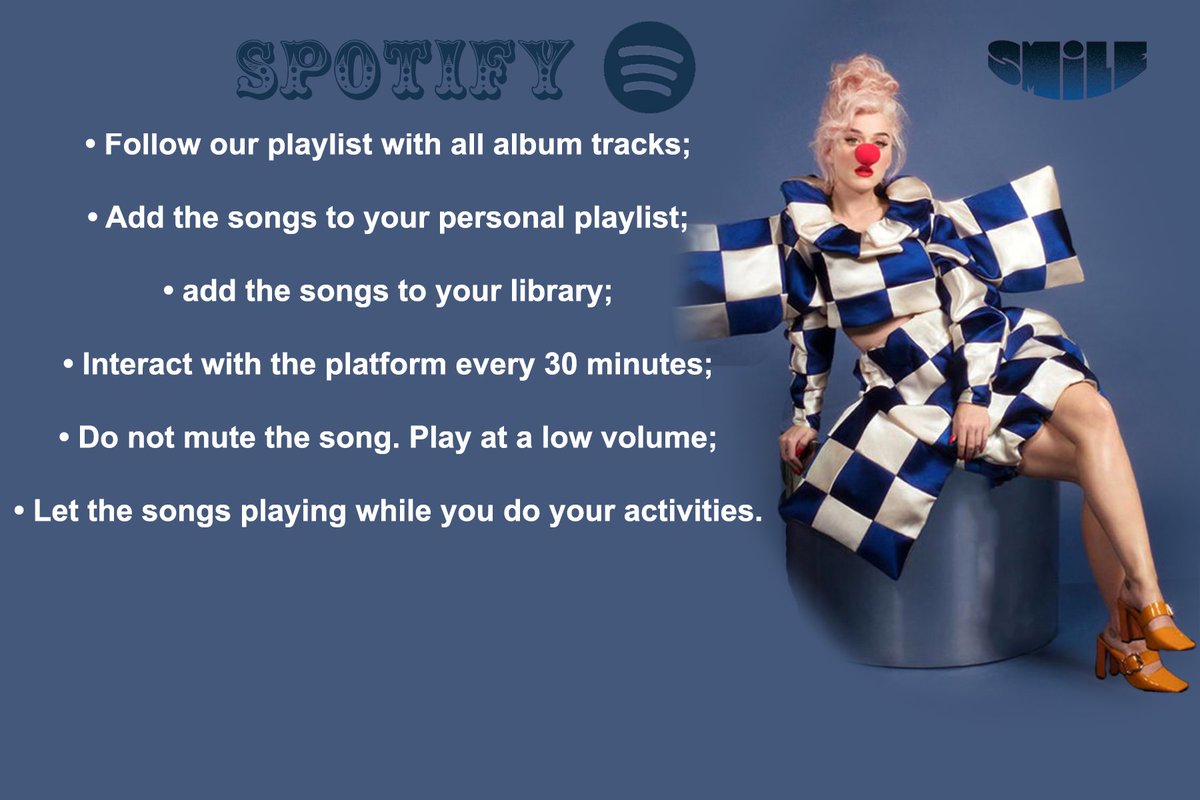 LetsSmileFAQ's tweet image. By reading these tips and practicing them, you will have no reasons to cry about it later! #KatyPerrySMILE

Learn more about:

• Spotify — bit.ly/34G6cGo

• YouTube — bit.ly/3josGQe

• Digital Sales — bit.ly/2YKO5LH