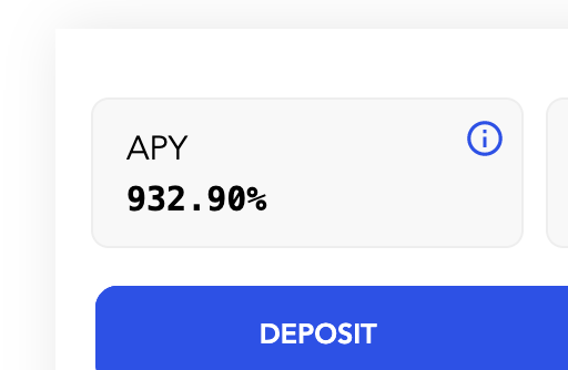 slinkfinance's tweet photo. Nearly 1000% APY on https://t.co/UdME7CWIQy! Don't miss out :)

#yieldFarming
#defi https://t.co/Yw6zd2KMDR