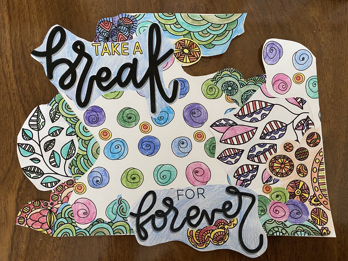 ArtPogue's tweet image. Thanks for @Atlanta_CM for hosting #CMStressFreeWeek and giving me an excuse to get creative this morning with my old coloring pages!