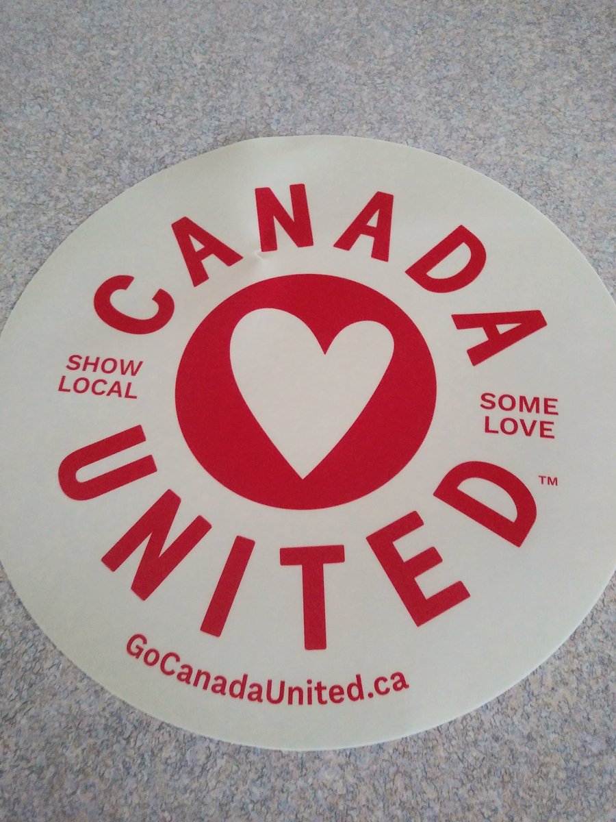BradWButt's tweet photo. Just picked up @GoCanadaUnited decals from @RBC in @StreetsvilleBIA so @David_MBOT can hand out today for the #CanadaUnited business tour. @MBOTOntario https://t.co/1YEaDXHkjy