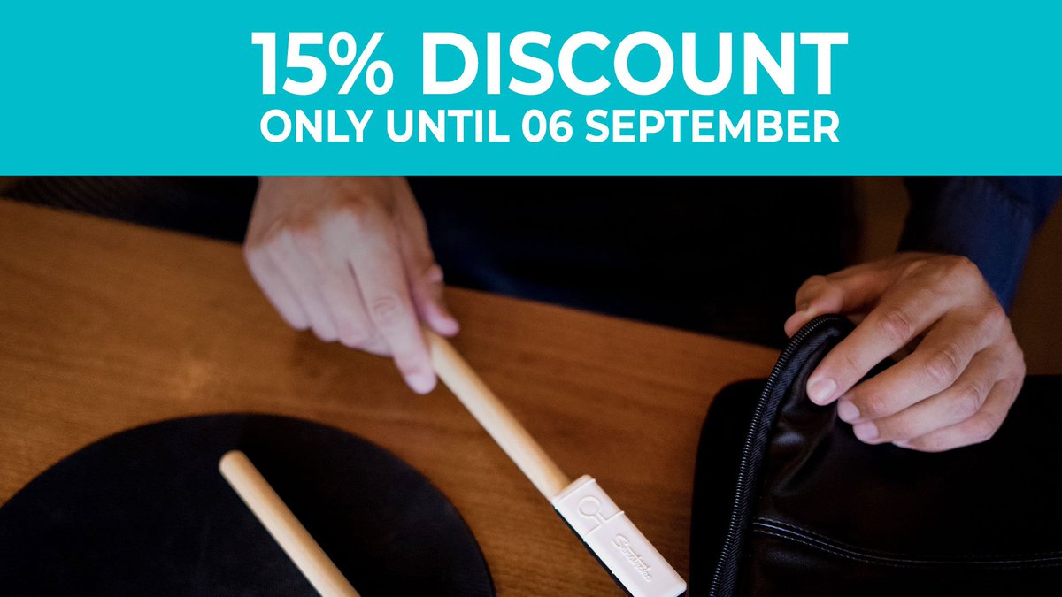 redisoncompany's tweet photo. It's back to school season ! Enjoy 15 % discount on https://t.co/LOjBFDV3fs 😱
https://t.co/q3Ty1yilM5
The perfect opportunity to learn the drums and practice at school or at work ! 😏
#senstroke #discount #drumming https://t.co/jPkAwVMoR4
