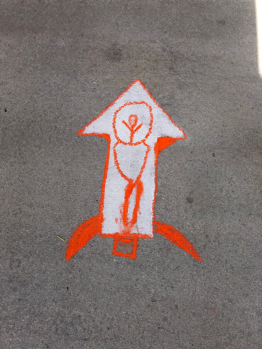 NeptuneSeahawks's tweet photo. Our Seahawks & their creativity is Pointed in a positive direction! The students in Ms. Gonzalez’s class decided to spruce up our social distancing directional arrows. How awesome!! #NeptuneMiddleSchool #NeptuneSeahawks @Osceolaschools https://t.co/BT4KPBoJKW
