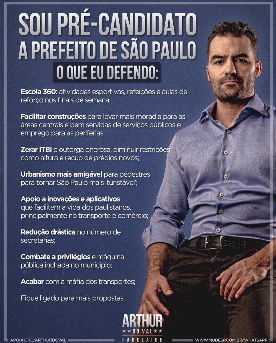 mamaefalei2020's tweet photo. Além de honestidade e responsabilidade, São Paulo necessita de PROPOSTAS capazes de melhorar a cidade e JAMAIS de uma revolução socialista proposta pelo candidato INVASOR DE PROPRIEDADE PRIVADA!!

#ArthurPrefeito #MudeSP https://t.co/1UgkNeIW9W