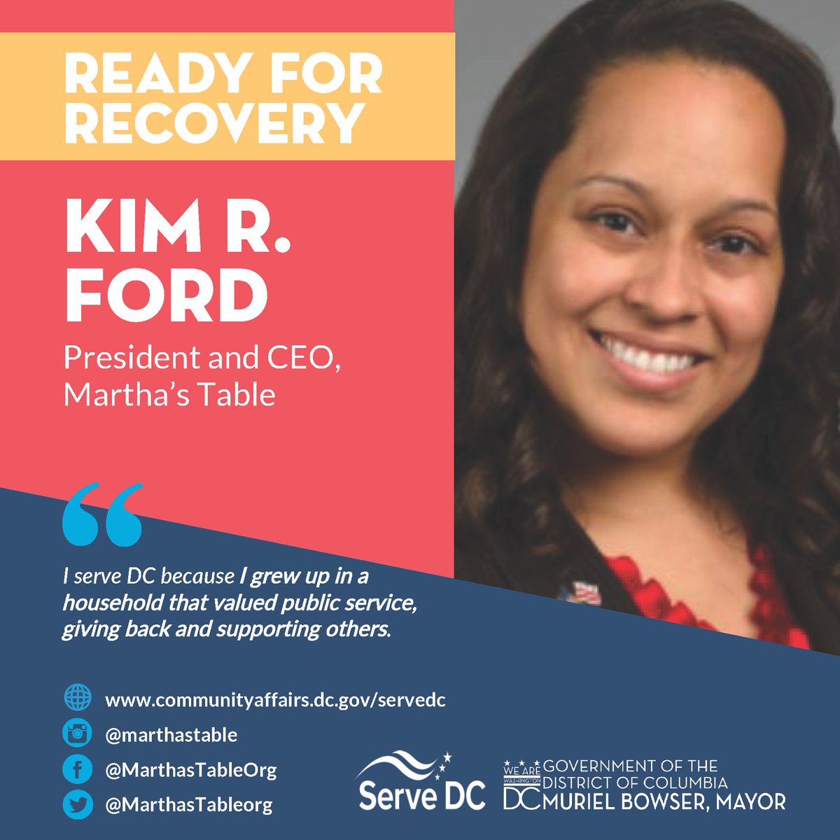 Kim R. Ford, President &amp; CEO of Martha's Table, is joining us for session 2! Kim has a proven track record of leadership in career, technical, and adult education, as well as, student success focused on community, education, and resource building. RSVP: r4rdc.eventbrite.com!