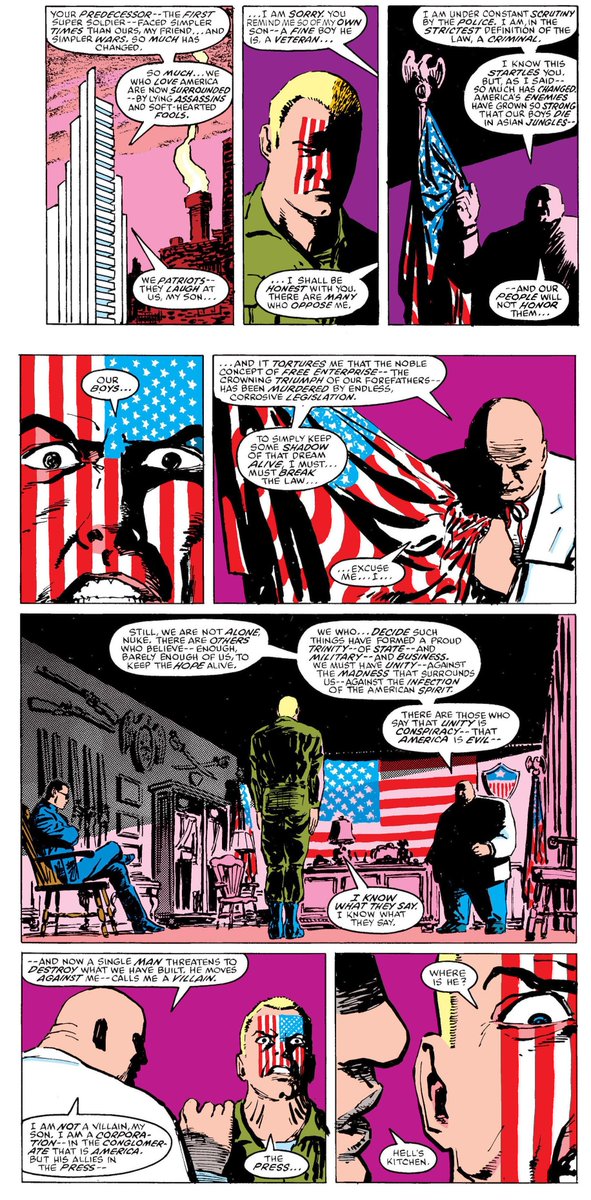 When the US Government used the KNOWN TERRORIST known as "Nuke", a hyper-nationalist brainwashed by cartels, the US govt, and even Kingpin to believe in "the American ideal" above all else, Cap stood against him.This rhetoric look familiar?