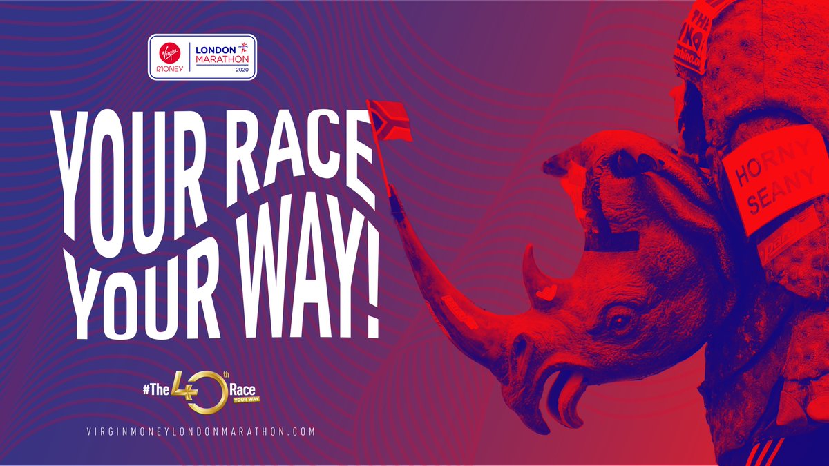 😍 Thousands of people from all over the world have signed up to take on the #The40thRace on Sunday 4 October!

🌍 An incredible *81* different countries are set to be represented at the 2020 Virgin Money London Marathon.

💻 Enter now: bit.ly/VirtualVMLM2020

#LondonMarathon