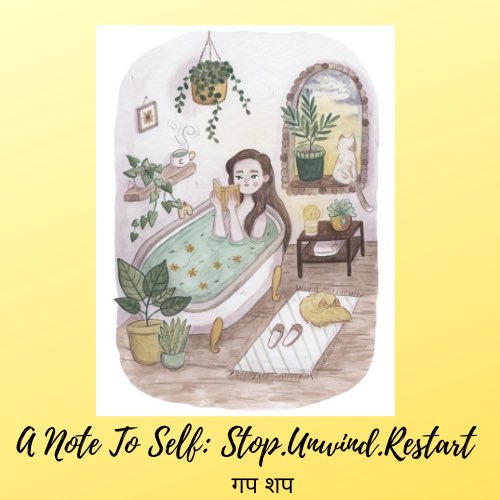 This #FeministFriday I want to send strength and love to people who need it. 🌸 

It’s okay to pause. 

So, Stop.Unwind.Restart. ♥️

<a href="/AntikaSarkar/">Antika Sarkar</a> <a href="/su_unlettered/">Suhasini Chitra</a> <a href="/UN_Women/">UN Women</a> <a href="/unlimited_women/">Women Unlimited</a> <a href="/UNICEF/">UNICEF</a> <a href="/unwomenindia/">UN Women India</a> <a href="/progress_unite/">Unite for Progress</a> <a href="/womensweb/">womensweb</a> <a href="/womeninaction4/">Women in Action against Gender Based Violence</a> <a href="/msfoundation/">Ms. Foundation for Women</a> <a href="/womenite/">Womenite</a> ♥️