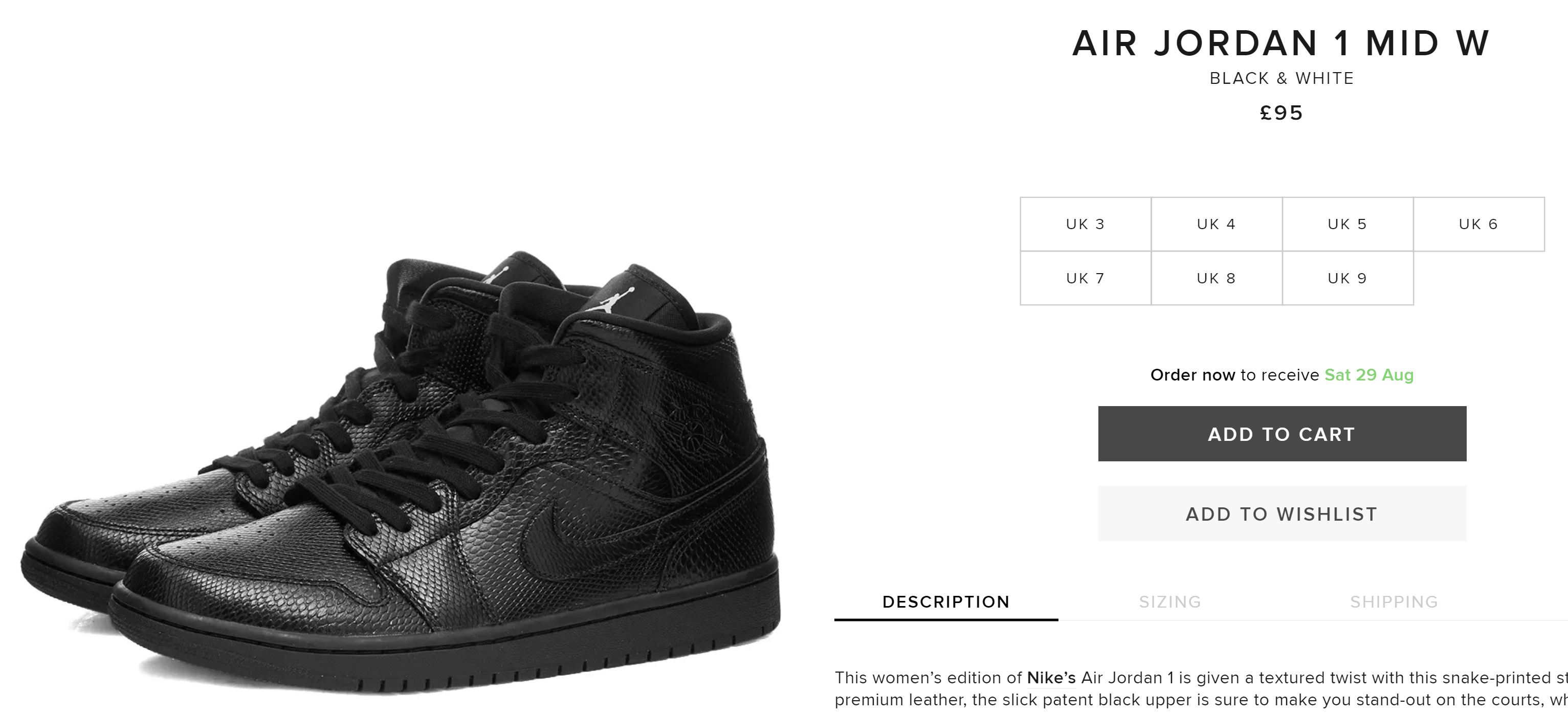 MoreSneakers.com on X: AD: Women's Air Jordan 1 Mid 'Black Snakeskin'  dropped via END. UK:https://t.co/E53ux0cHFg US:https://t.co/WecOXuDLbs  https://t.co/G3wLcfrsWZ / X
