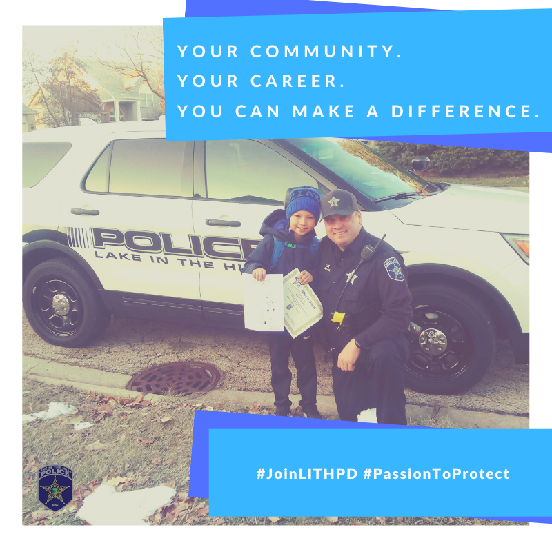 LITHPolice's tweet photo. Have you been called to serve &amp; protect? Become a Lake in the Hills Police Officer. Our dept. is made up of some of the most dedicated, highly trained, community oriented police officers in the country. Make a profound difference in the community. 

#JoinLITHPD #PassionToProtect https://t.co/EhSkStmSaa