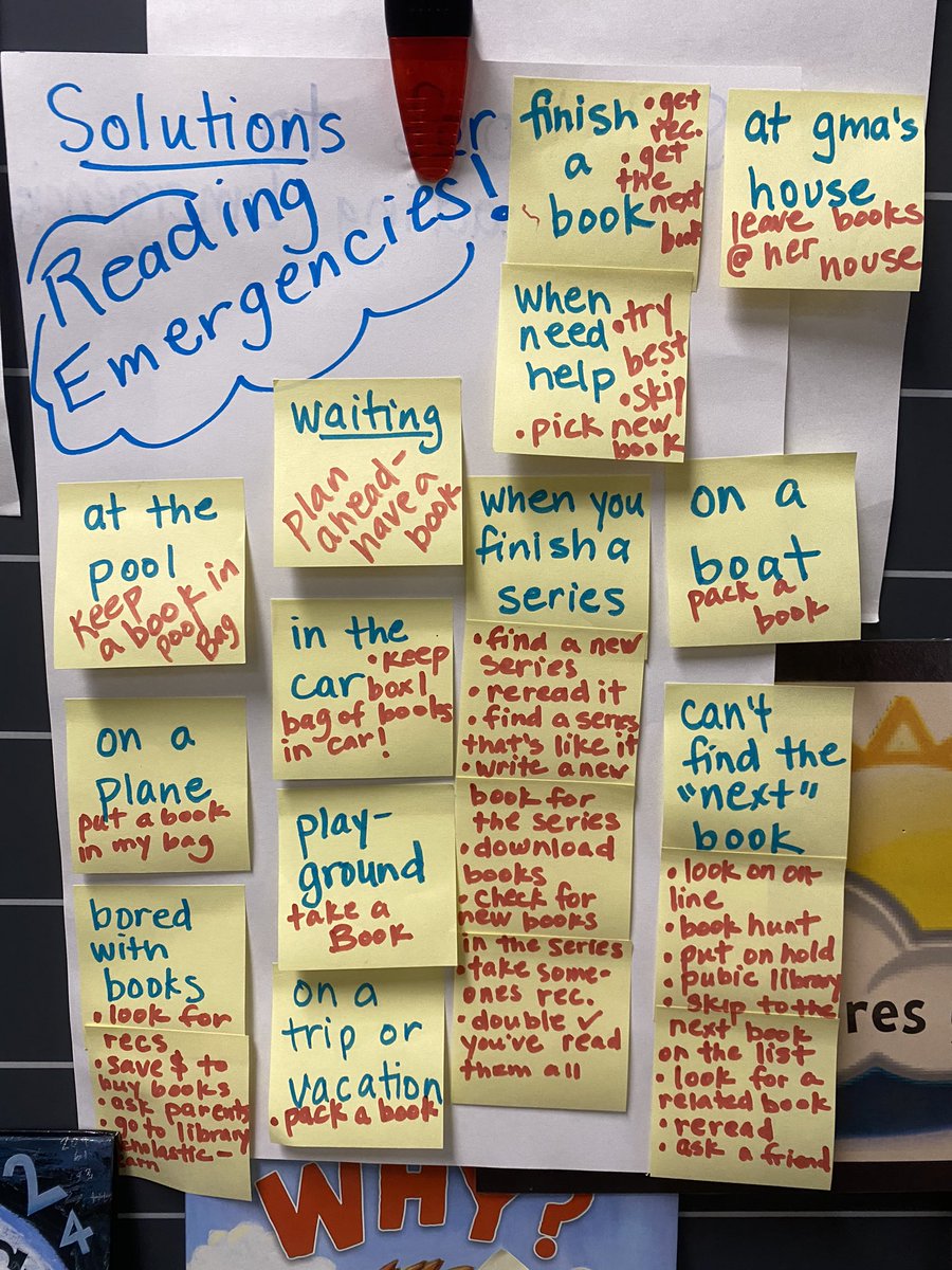 This week our reading community had conversations about how we can steal time for reading in our busy days and how to handle reading emergencies. The horror of being caught w/o a book to read is real! #zcsstrong