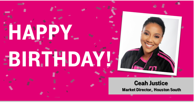 TracyNolan_'s tweet photo. Happy Birthday to an incredible leader and person! @CeahJustice hope you have a great day Today. Thank YOU for all you do for Houston South, Texas, our Women’s Leadership network and the entire South Region. You are valued and appreciated! Cheers! 🥳 https://t.co/iUINYWwik0