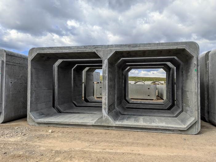 Forterrabp's tweet photo. @Forterra reinforced concrete box culverts not only provide the ability to allow to flow beneath roadways preventing erosion of the soil, but they also have the strength necessary to withstand the weight of passing vehicles. www. https://t.co/0z2D5NShi7  @Infrastructure @bridge https://t.co/JBZQbLAULI