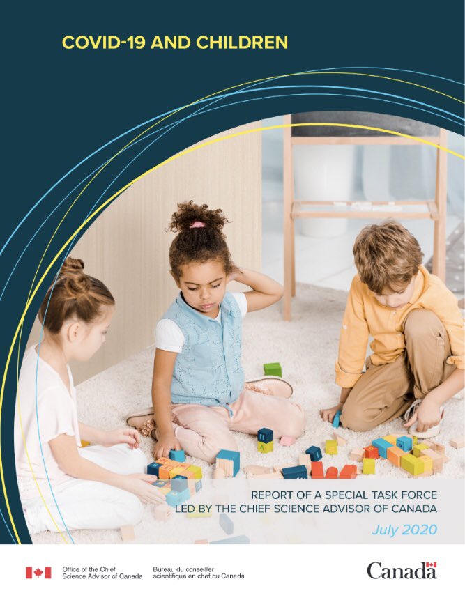 Many people are asking these days how children are affected by #COVID19 or if they are spreaders of the disease. Read our expert task force’s recent report on what the #science says. #sciadvice 
science.gc.ca/eic/site/063.n…