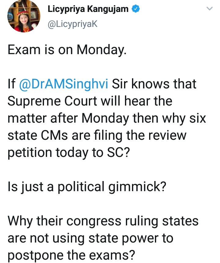 ArjunMishra07's tweet photo. Do something do not play with students..Use your power and postpone the exam .. humbal request to the state CM... #SpeakUpForStudentSafety   #PostponeJEEAndNEET https://t.co/mpOhaSLt0E