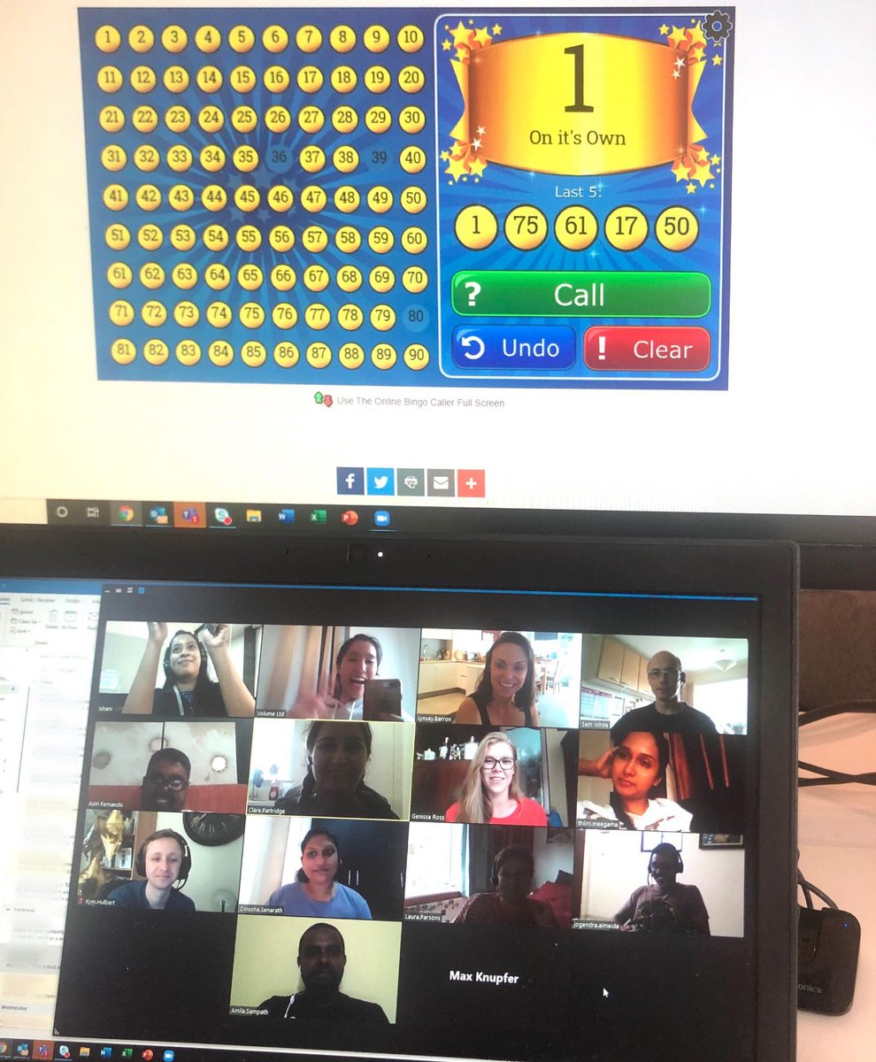 Charities still need our help so it's great to be raising funds again for our charity of the year <a href="/CR_UK/">Cancer Research UK</a>! Today for Friday's social, we joined our <a href="/_CogCom/">CogCom</a> team for a fun game of Bingo! 
Congrats to our winners! 
#charityfundraising #CRUK #supportingcharities #lifeatvolume