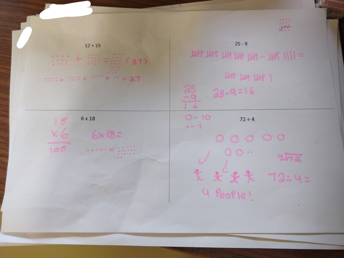 Hazlehead_maths's tweet image. Thanks to @PixiMaths for sharing this prompt! 1MA used the idea today to show the different ways they could explain how to ➕➖✖️➗. There were some great discussions on the go! Fab job! Was gutted when we had to start packing up! @hazleheadacad #S1maths #numeracy #explainittome