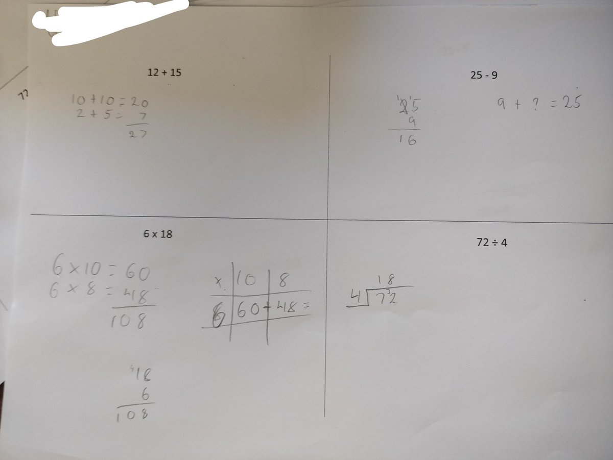 Hazlehead_maths's tweet image. Thanks to @PixiMaths for sharing this prompt! 1MA used the idea today to show the different ways they could explain how to ➕➖✖️➗. There were some great discussions on the go! Fab job! Was gutted when we had to start packing up! @hazleheadacad #S1maths #numeracy #explainittome