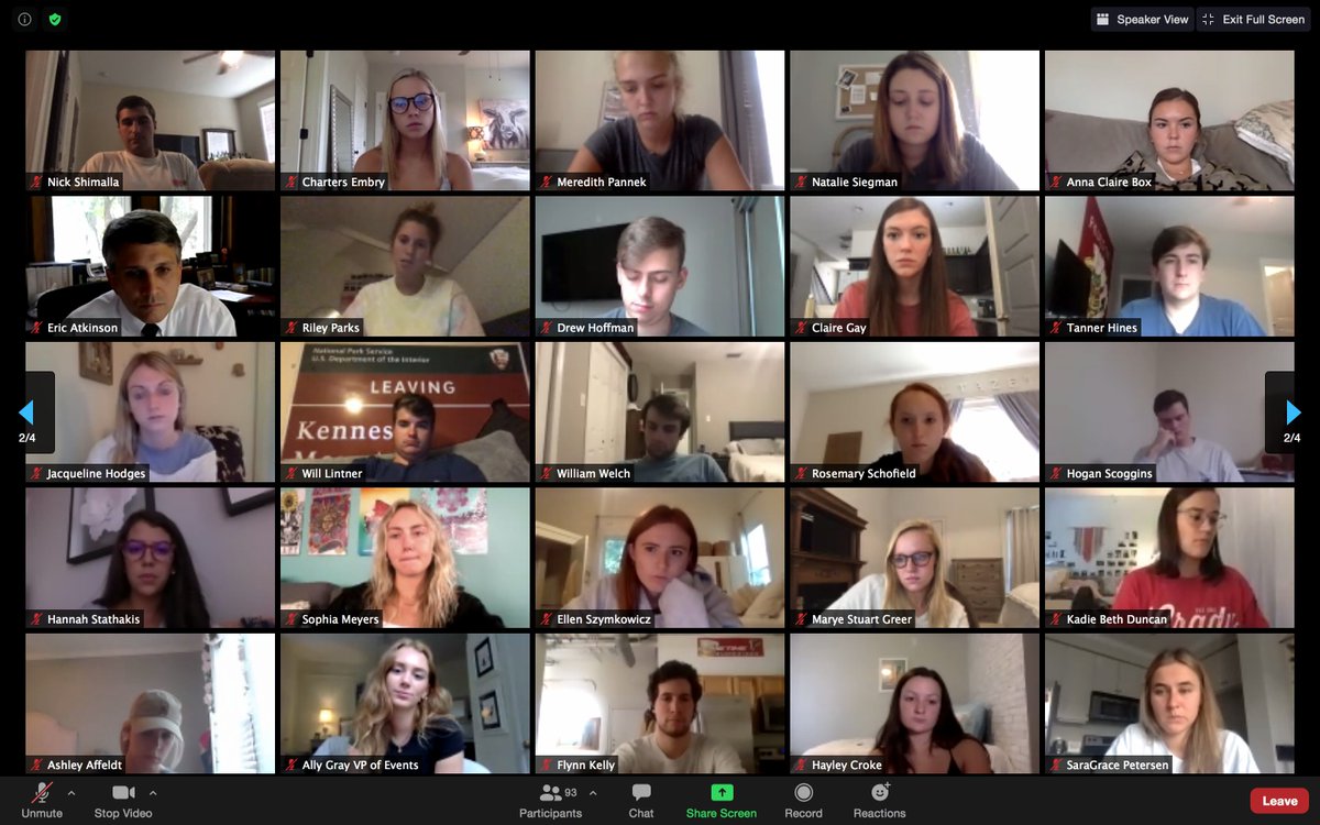 (1/3)  On Aug 27, IFC and Panhellenic presidents and social chairs met with UHC Exec. Dir. Dr. Garth Russo to discuss Dawg Check, Surveillance testing, the importance of students self-reporting to access University resources, and de-stigmatizing positive test results. #DawgStrong