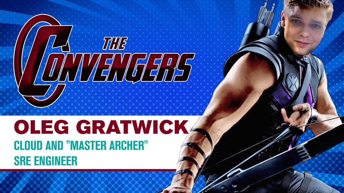 essextec's tweet photo. Congrats to @LighthouseCS's very own Hawkeye - Oleg Gratwick! Similar to Clint Barton, Oleg has laser sharp focus and makes sure to hit the bullseye every time he “shoots”. Without his drive and passion for doing what’s right, we would be lost! Thanks Oleg! #SuperOleg #Convengers https://t.co/zPjP6a2HgY