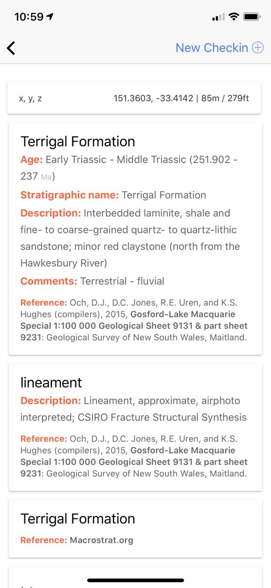 Data update! The backend #geology in Rockd App is from our <a href="/UWMacrostrat/">Macrostrat</a> infrastructure. We updated the data last night with dozens of high resolution maps from across the world! Are you in one of them? macrostrat.org/map