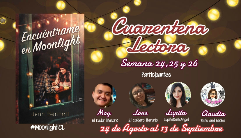 LupitaDarkAngel's tweet photo. Ya saben que soy super fan de los libros de @Jenn_Benn <3 
por eso no podía faltar en #CuarentenaLectora 
Asi que durante las siguientes 3 semanas estaremos leyendo #EncuentrameEnMoonlight ¿Cuál es su libro favorito de la autora? 
@UranoMx  @pucklatam  @MoyGaRu @Lorelupin_07 https://t.co/Q23IszBNwY