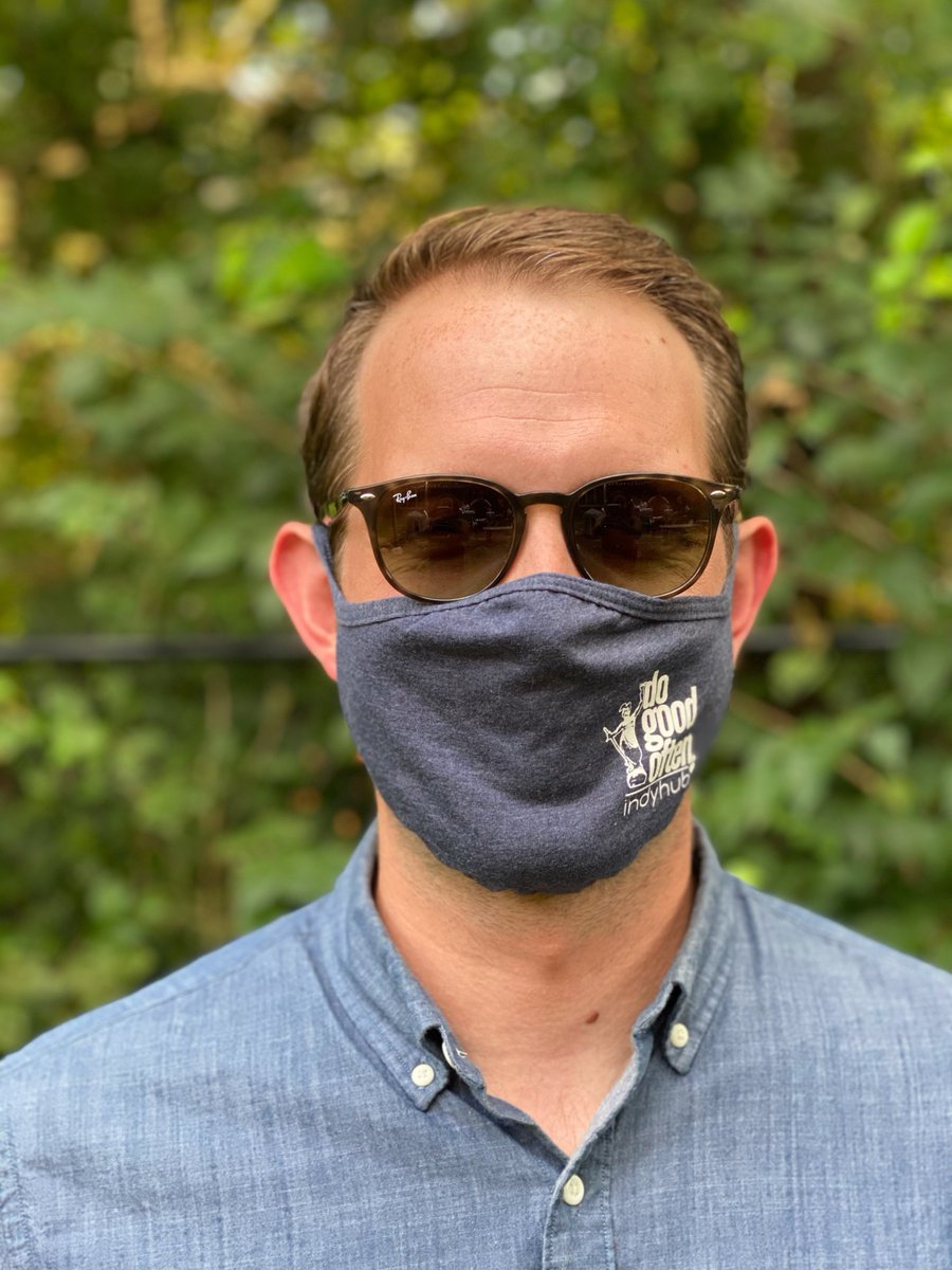 IndyHub's tweet image. It's all about the simple things in 2020 -  like a new mask. #MaskUpIndy and rep your civic pride with the newly released #DoGoodOften mask from @usiapparel: unitedstateofindiana.com/collections/th…