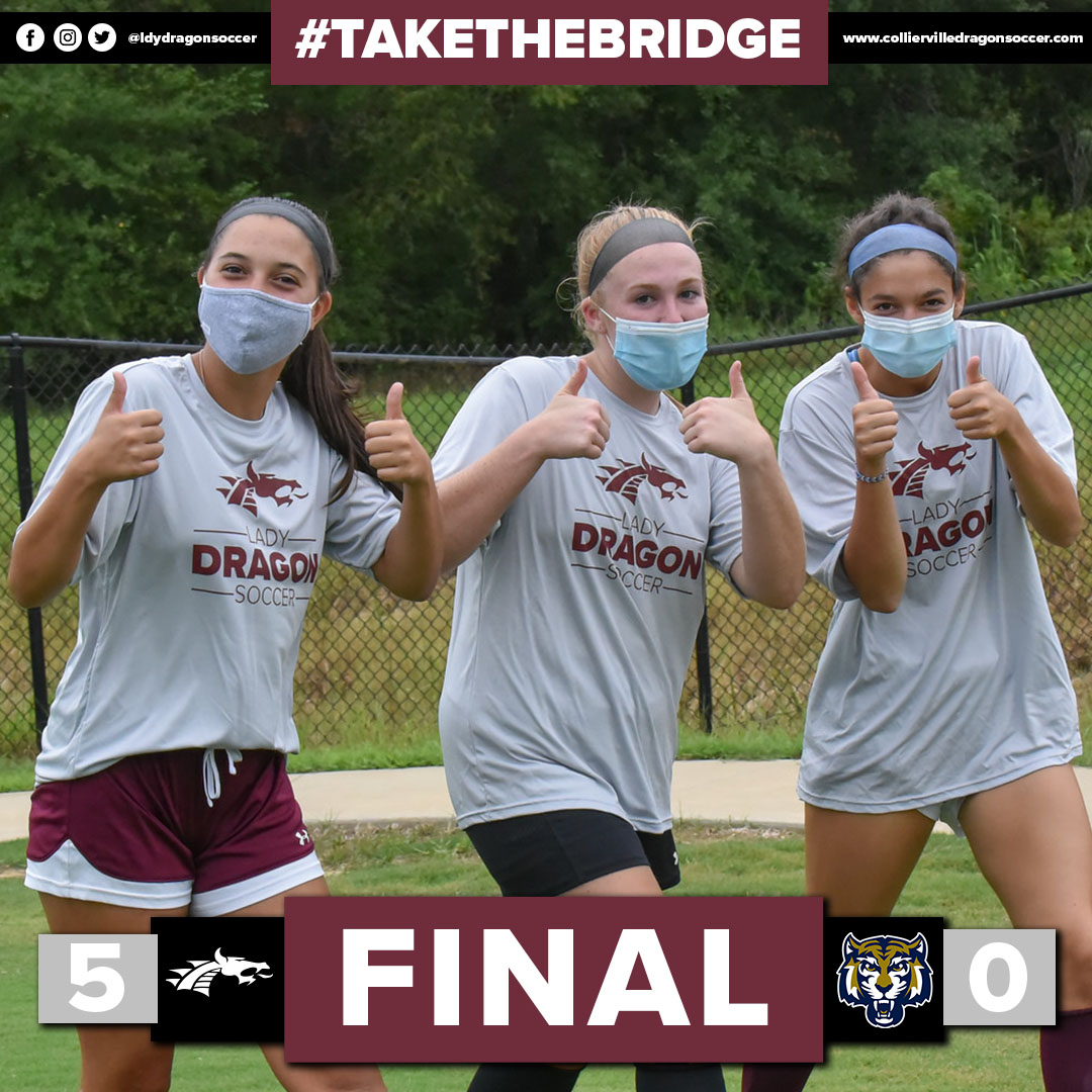 LdyDragonSoccer's tweet photo. Thumbs up all round after our first home games of the season. JV produced a strong 7-0 performance and Varsity capped off a great evening at the new field with a 5-0 win of their own. Thanks for all the support. 

#Takethebridge https://t.co/zwpszmD9TZ