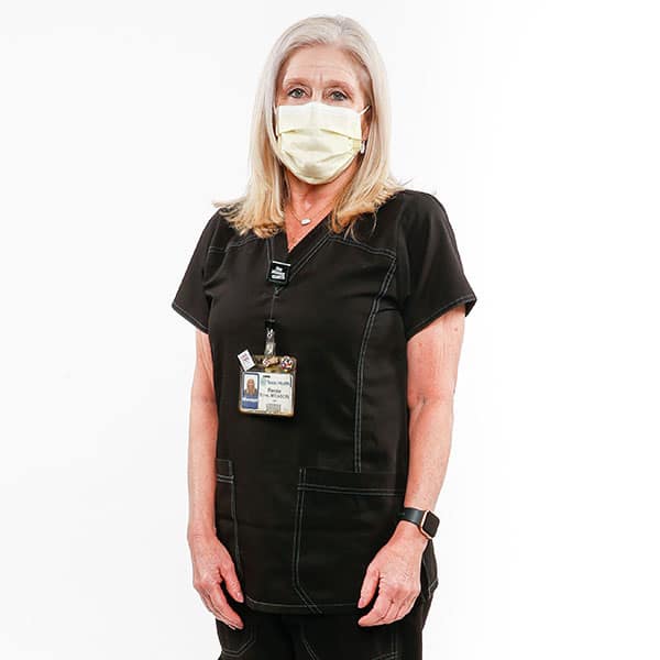 This is Renee Sims. She works in lab operations at Presby, which include COVID-19 testing. "We've worked very many hours," Sims said. "But it's also a very humbling situation that we know we're really taking care of patients."  https://interactives.dallasnews.com/2020/saving-one-covid-patient-at-texas-health-presbyterian-hospital-dallas/
