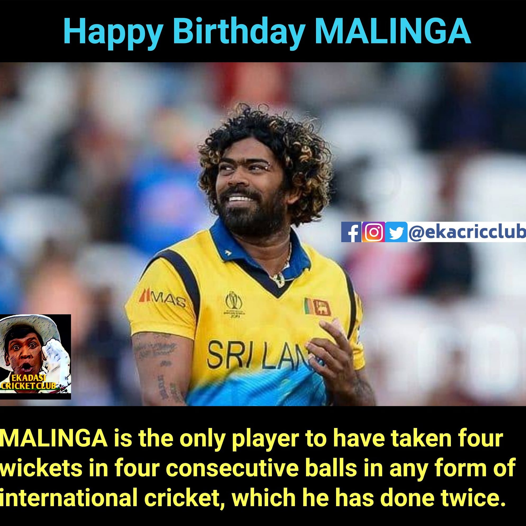 Happy Birthday Lasith Malinga   