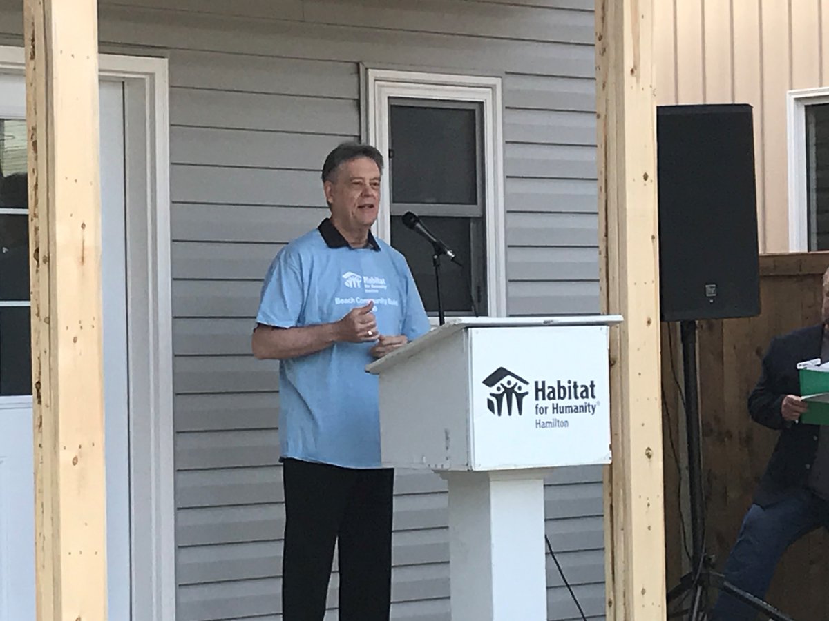 An exciting morning on the Beach Strip. It's such an honour to take part in another <a href="/HabitatHamilton/">Habitat Hamilton</a> passing of the keys to a wonderful family. May there be many happy memories in your new home. Thanks to the volunteers and donors who helped make this happen #Volunteering #HamOnt