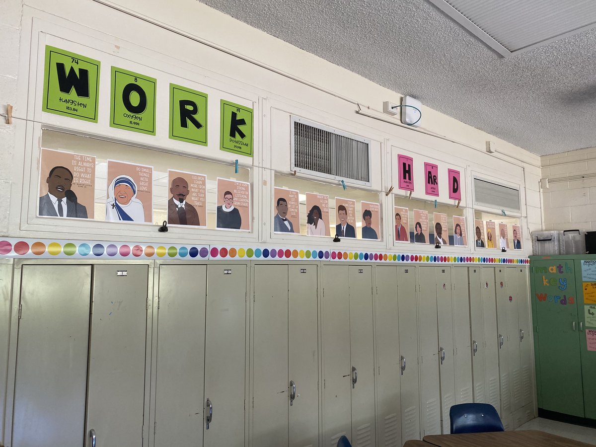 Our 5th grade teacher, Mrs. Halie Poe, getting ready for the first day and making sure that she has diversity in her classroom represented for our students to see. We are all beautiful at RHE!
#FWISDForward #SupeRHEroes #FWISDFirstday <a href="/todd_koppes/">Todd Koppes</a> <a href="/CherieW29183396/">Cherie Washington</a>  <a href="/FortWorthISD/">Fort Worth Independent School District</a>