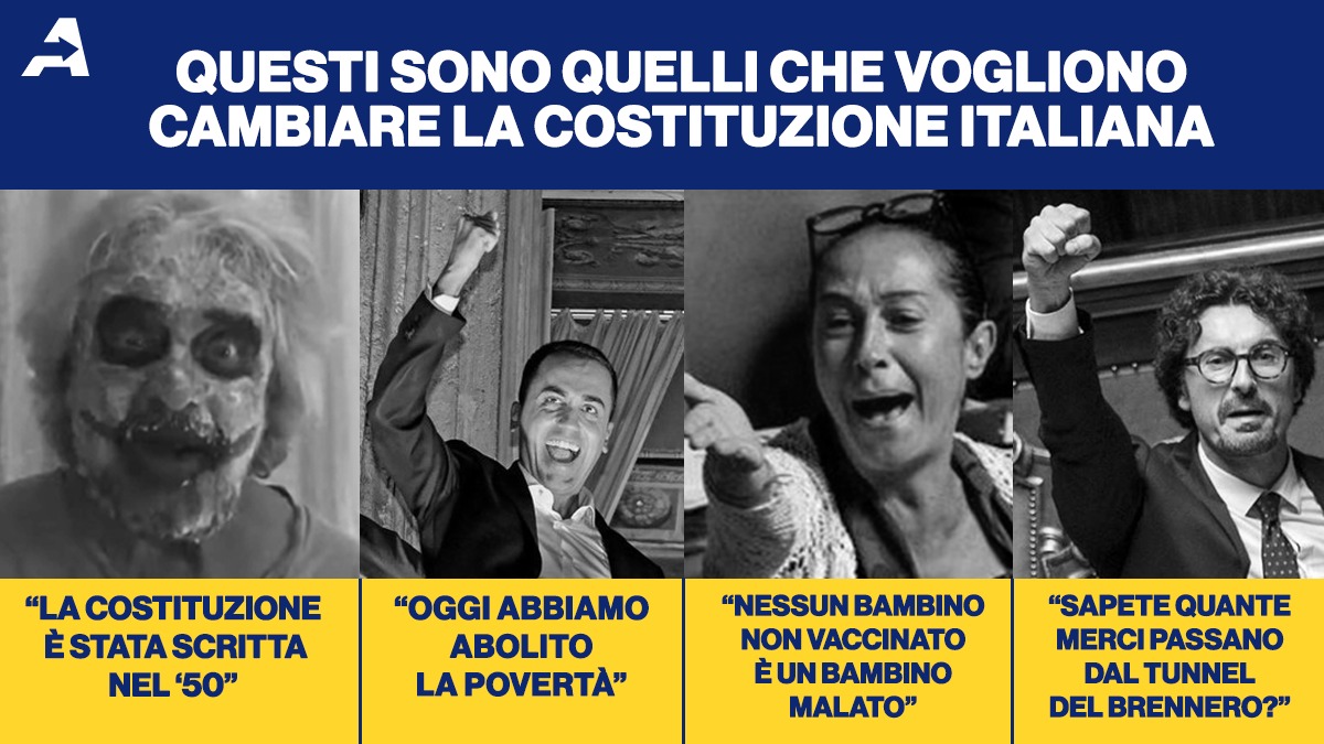 Si sono rimangiati la parola sul limite dei 2 mandati e ora vogliono mettere mano alla Costituzione. Non facciamoglielo fare. Ora basta!

#IoVotoNO