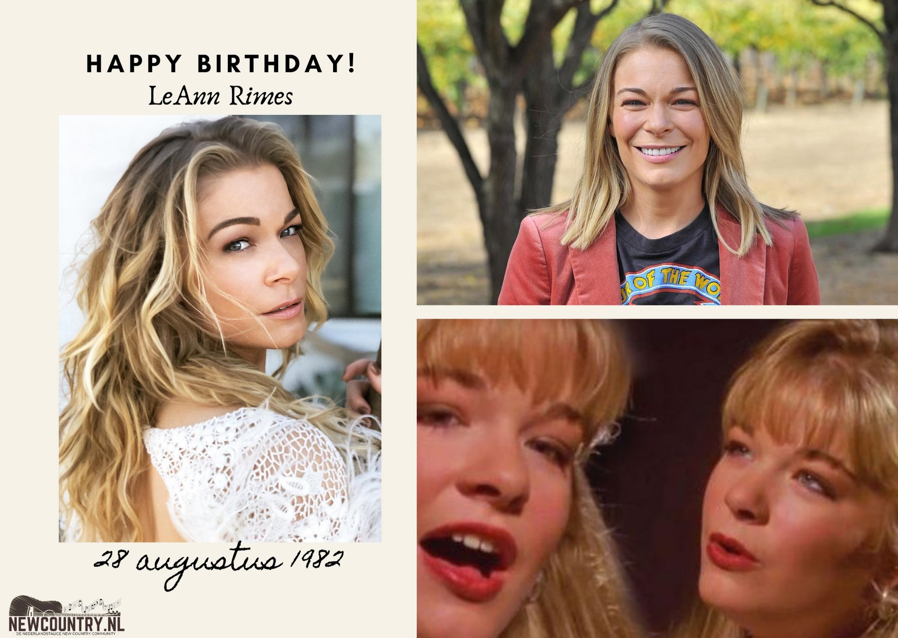 Vandaag is LeAnn Rimes jarig   Happy birthday! Gefeliciteerd Leann!   