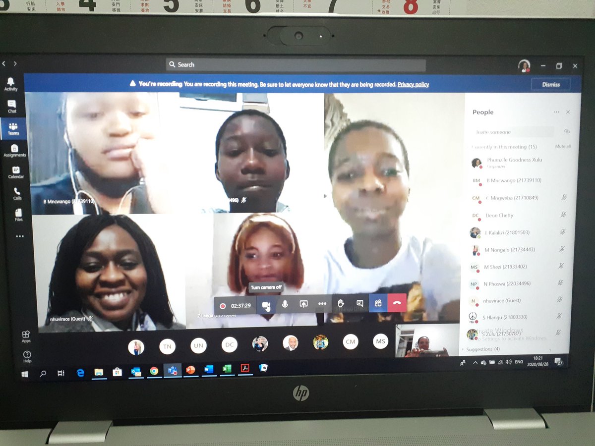 Thank you to all studnets and staff that attending the virtual discussion on Women in Technology with <a href="/DUT_Tweets/">DUT</a> and <a href="/VarsityGenie/">VarsityGenie</a>