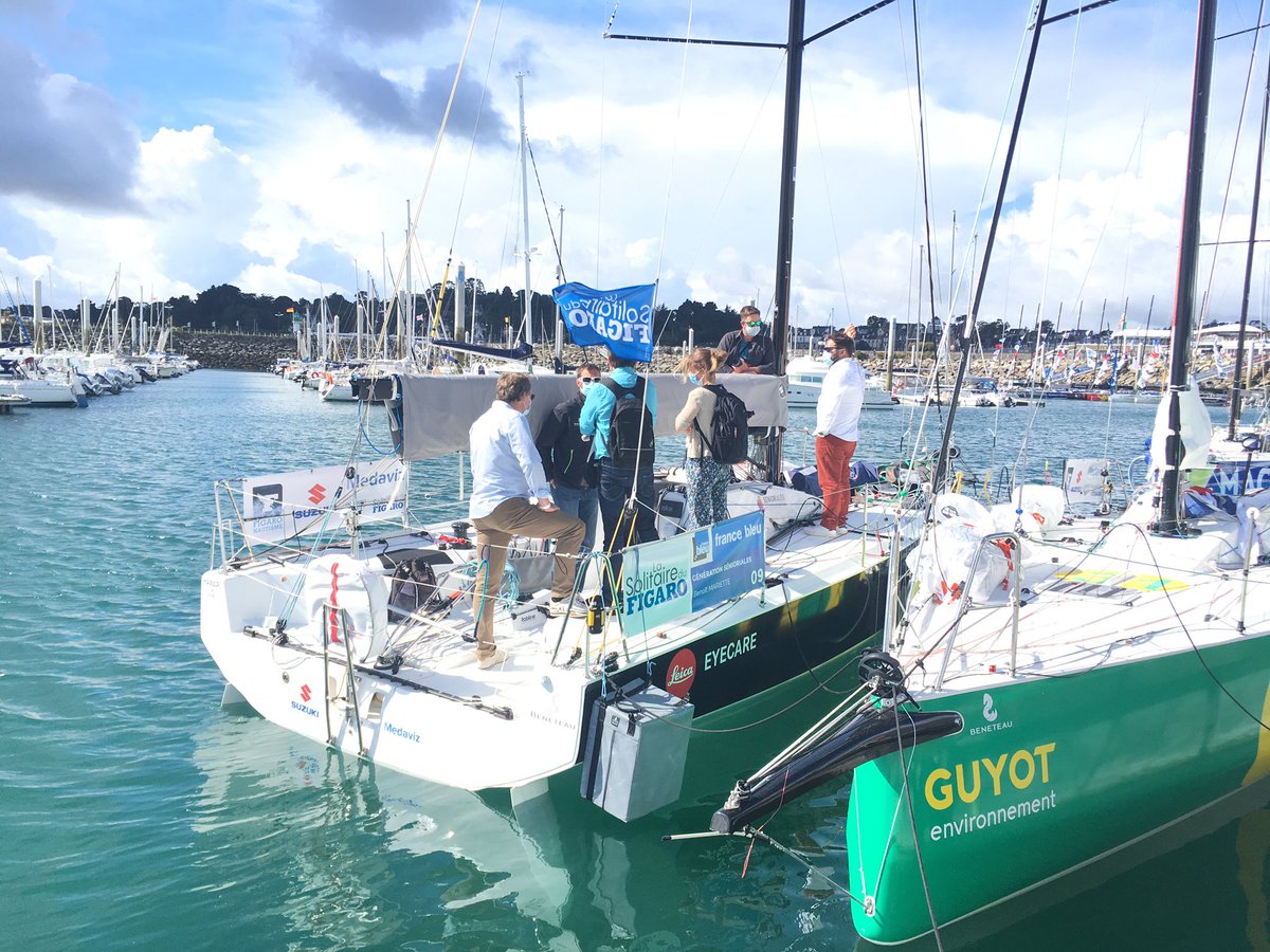 SenCesson35's tweet photo. Journée partenaires @senioriales pour le lancement de @LaSolitaire_51e ⛵️ Merci au skipper de #GénérationSenioriales @benoit_mariette pour son accueil et son sourire ! 🤩 Bon vent et bonne course ! 💪 @BrouardFred @cessonsevigne @SenCesson35 @SenMordelles35 https://t.co/qWrLzoEsZS