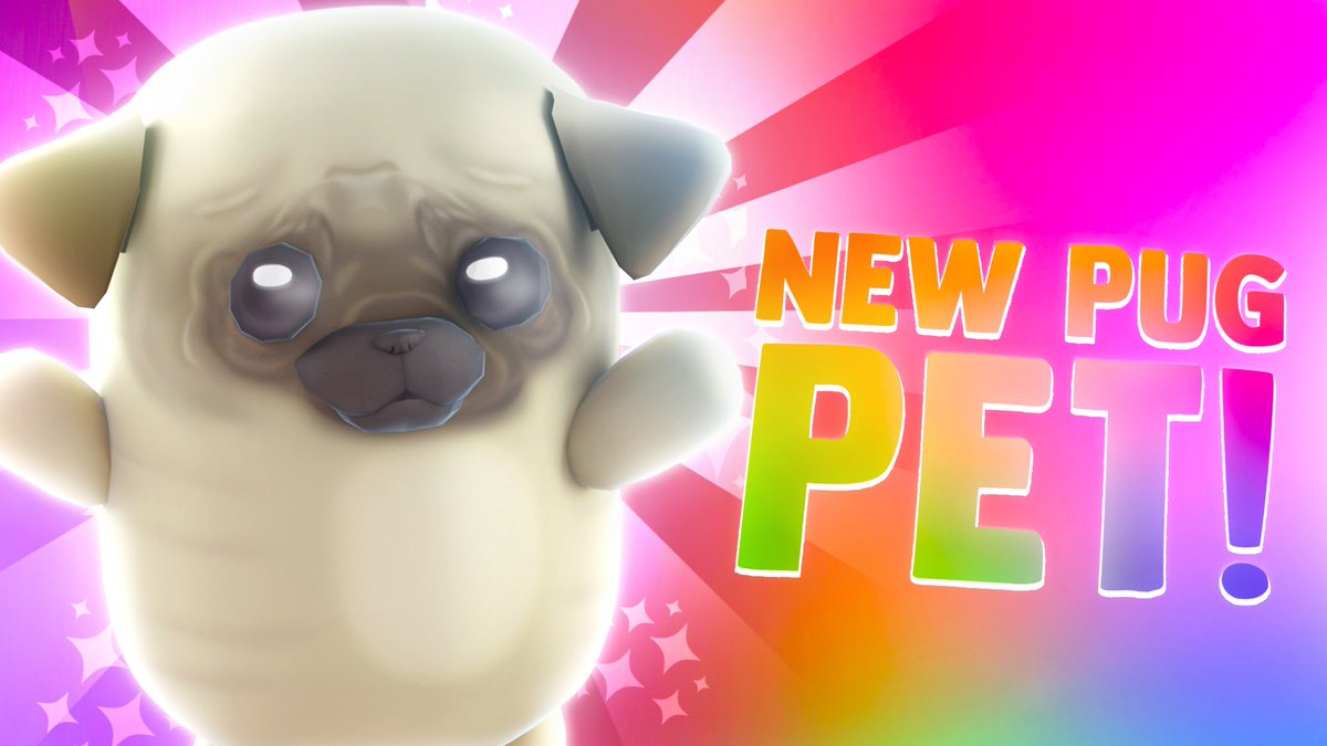 Shark Fin Studios On Twitter The Cutest Pug Ever Has Arrived To Pet Show Reminder That This Is The Final Week For The Moo Invaders Event Https T Co Zyijigepez Only On Roblox Robloxdev - roblox pug