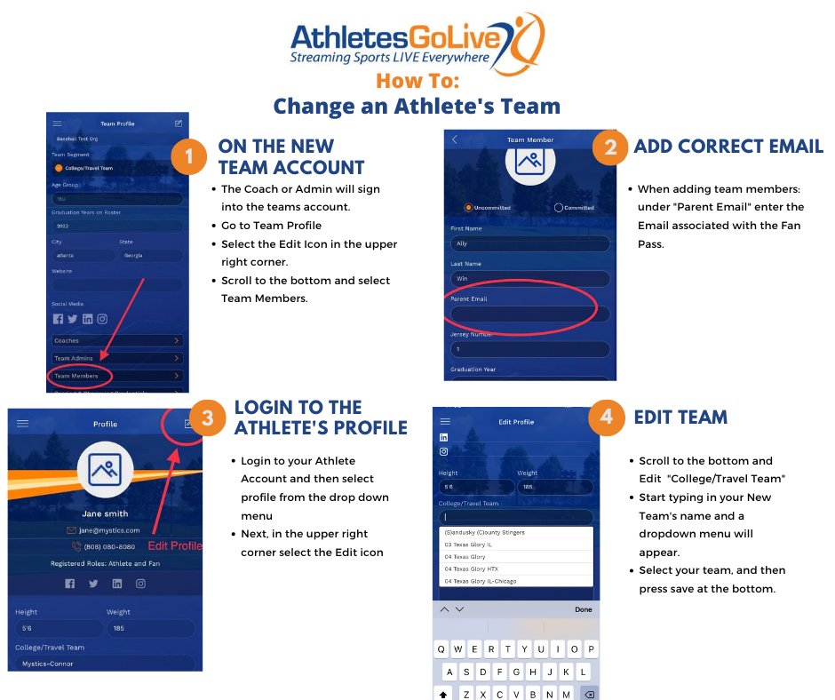 AthletesGoLive Softball tweet media
