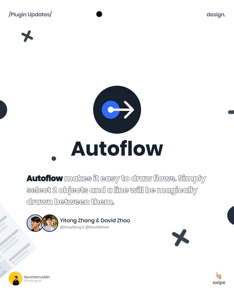 rudiuix's tweet photo. Sooooo today I tried to make a content about one of the plugins in @figmadesign , called @autoflowplugin
Check out my Instagram @ https://t.co/zXt4KkU2fB to see the content
Hope you like it guys! #TodayLearn https://t.co/NtIIktAsIb