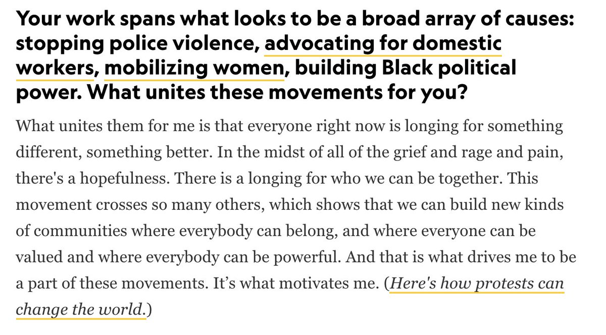 Co-founder of the Black Lives Matter Global Network Alicia Garza talks about this historic moment and what needs to happen next  https://on.natgeo.com/2YLTsue 