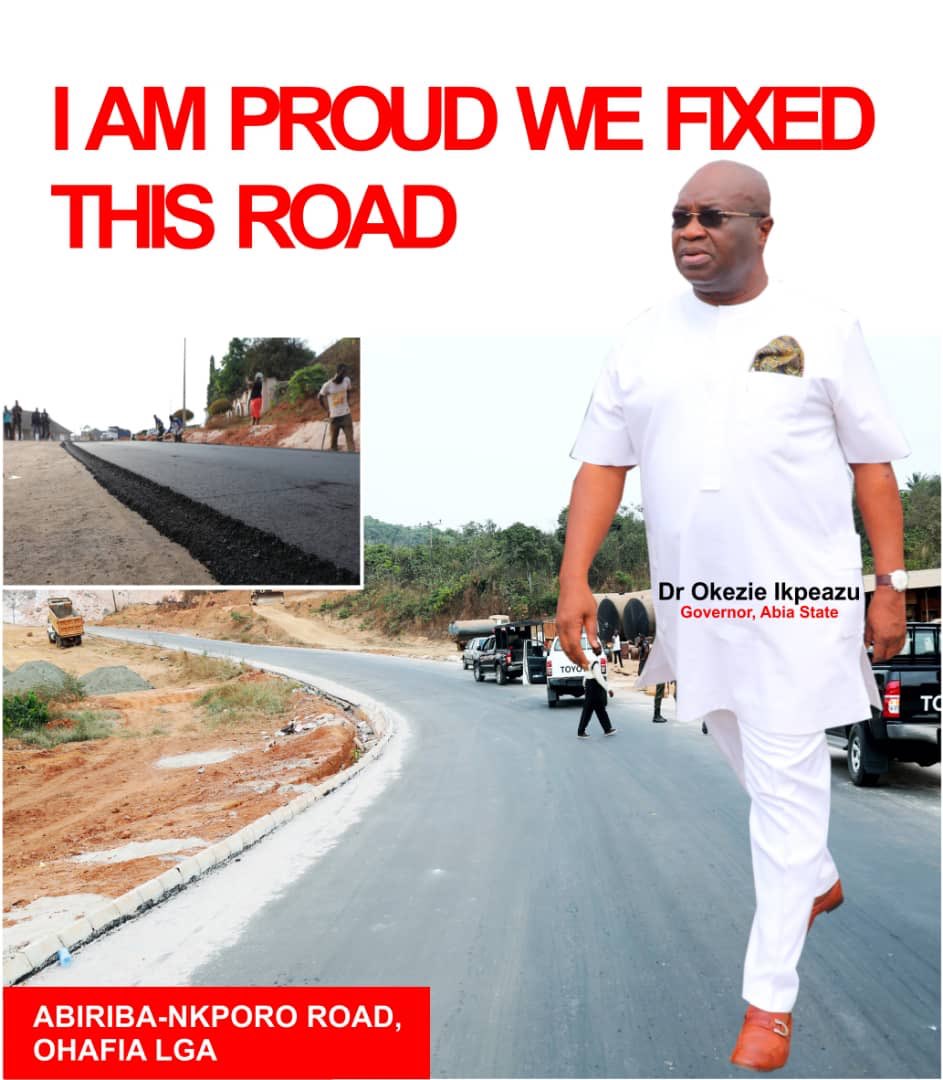 Naysayers will ignore incontrovertible facts and available data and attempt to downplay the efforts of  @GovernorIkpeazu administration especially in the areas of road infrastructure but that is not going to be a reason for anyone to deny that  #IkpeazuSabiTheWork