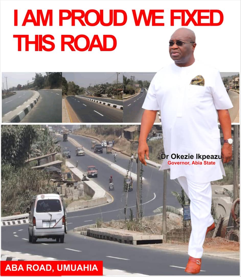 Naysayers will ignore incontrovertible facts and available data and attempt to downplay the efforts of  @GovernorIkpeazu administration especially in the areas of road infrastructure but that is not going to be a reason for anyone to deny that  #IkpeazuSabiTheWork