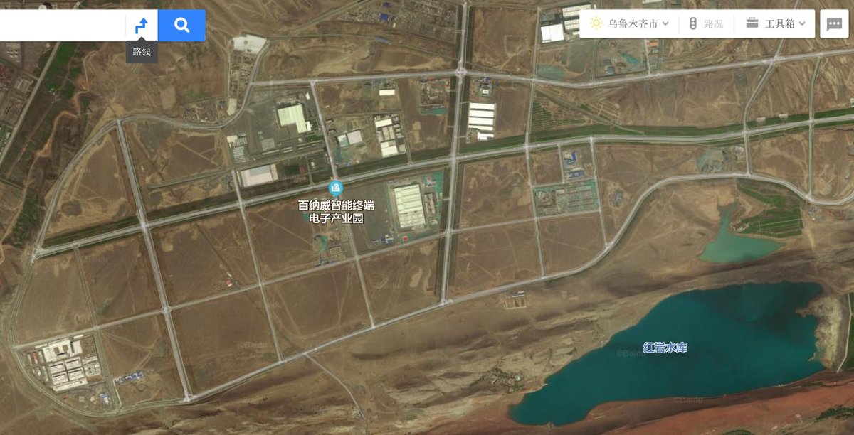 Supposedly fortified structures on this map which are designated as camps by USAGM and buzzfeed were identified based on parts of Baidu maps without high resolution images. Yet I can somehow view these locations in Urumqi on baidu maps without any issue  https://documents.buzzfeednews.com/_NewsDesign/tech/2020_08XX_Xinjiang/xinjiang_map-FINAL.html