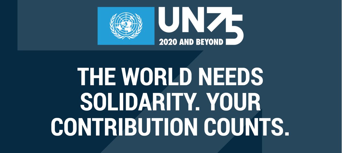 To mark its 75th anniversary in 2020, the  @UN is launching a global dialogue initiative: UN75. The goal is to reach people from all communities and walks of life by giving them an opportunity to engage and present their ideas. Take the survey here:  https://un75.online/ 