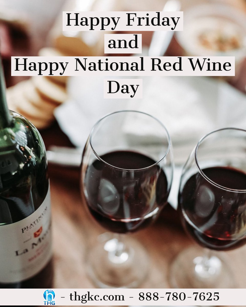 huntergrpllc's tweet image. Fri-Yay! Celebrate another week finished with a glass in honor of National Red Wine Day!
#bettertech #kcmo #kansascity #msp #technology #technologysolutions #friday #weekend #wine #nationalwineday