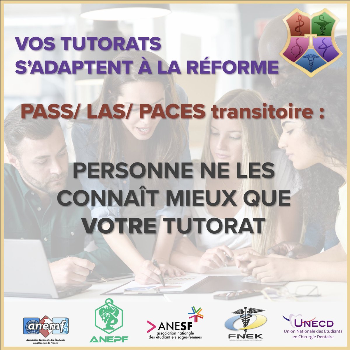 tutorats_sante's tweet photo. #PASS #LAS : La réforme est là 📢

👨‍🎓 Les #Tutorats ont mis en place des accompagnements spécialisés pour tous les #étudiants entrant dans les études de santé 👩‍🎓

⏩ Pour mieux s'y retrouver et choisir le parcours qui vous convient, renseignez-vous auprès de votre #Tutorat 👥 https://t.co/oyXFe7digo