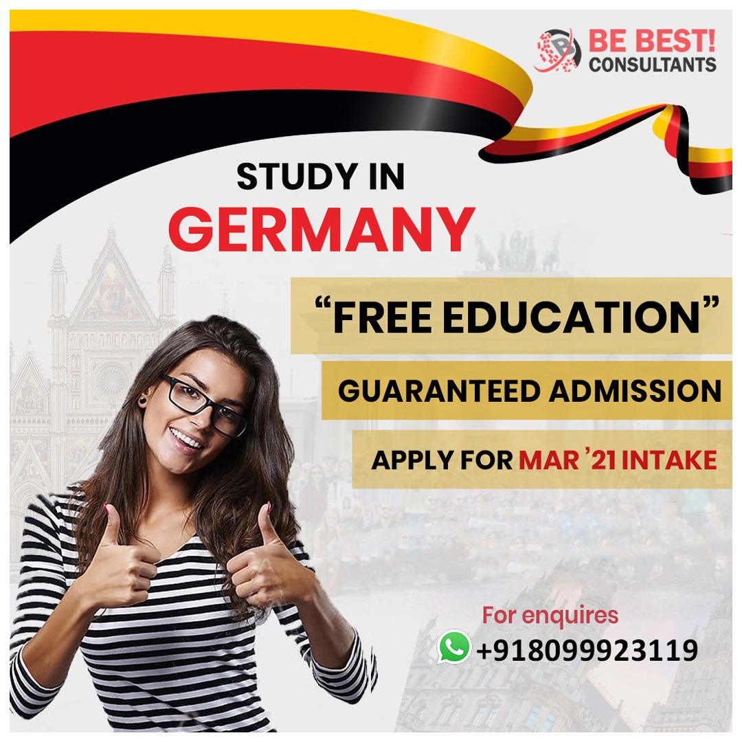 #Study_In_Germany - #Free_Education

👉Guaranteed Admission
✔️Apply For March ’21 Intake

For More Details
Call: +91 8099923119

#Germanyeducation #Freeeducationgermany #Admissionsopengermany #Studyabroad #Overseaseducation #Studyingermanyfreeeducation #Abraoddream